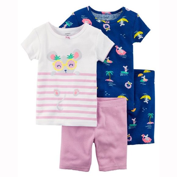 Carter's Other - Carter's 4 piece summer mouse pajama set